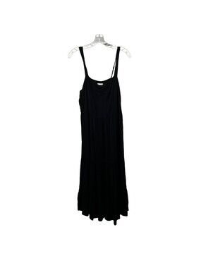 Becool Womens Maxi Sundress Sleeveless Black Size Large Tiered